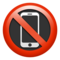 No Mobile Phones emoji on Apple
